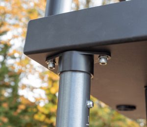 Mounts to Inovativ Echo without needing holes drilled through the cart deck